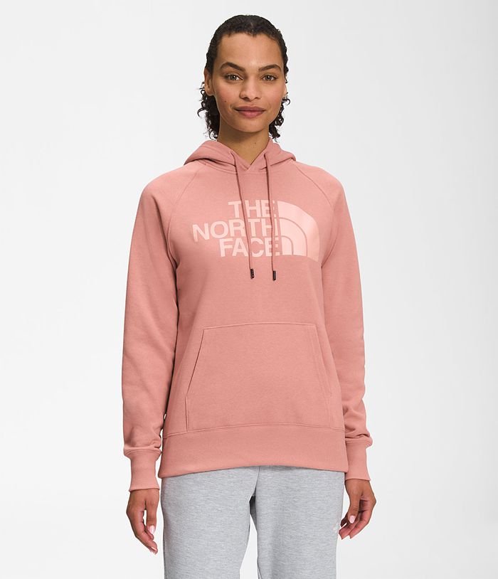 The North Face Hoodie Dames Luxe Half Dome Pullover XOJV97806 - Roze